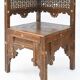 Oriental corner armchair