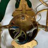 Pair of parrot crystal or parakeet wall sconces Maison Baguès 1950