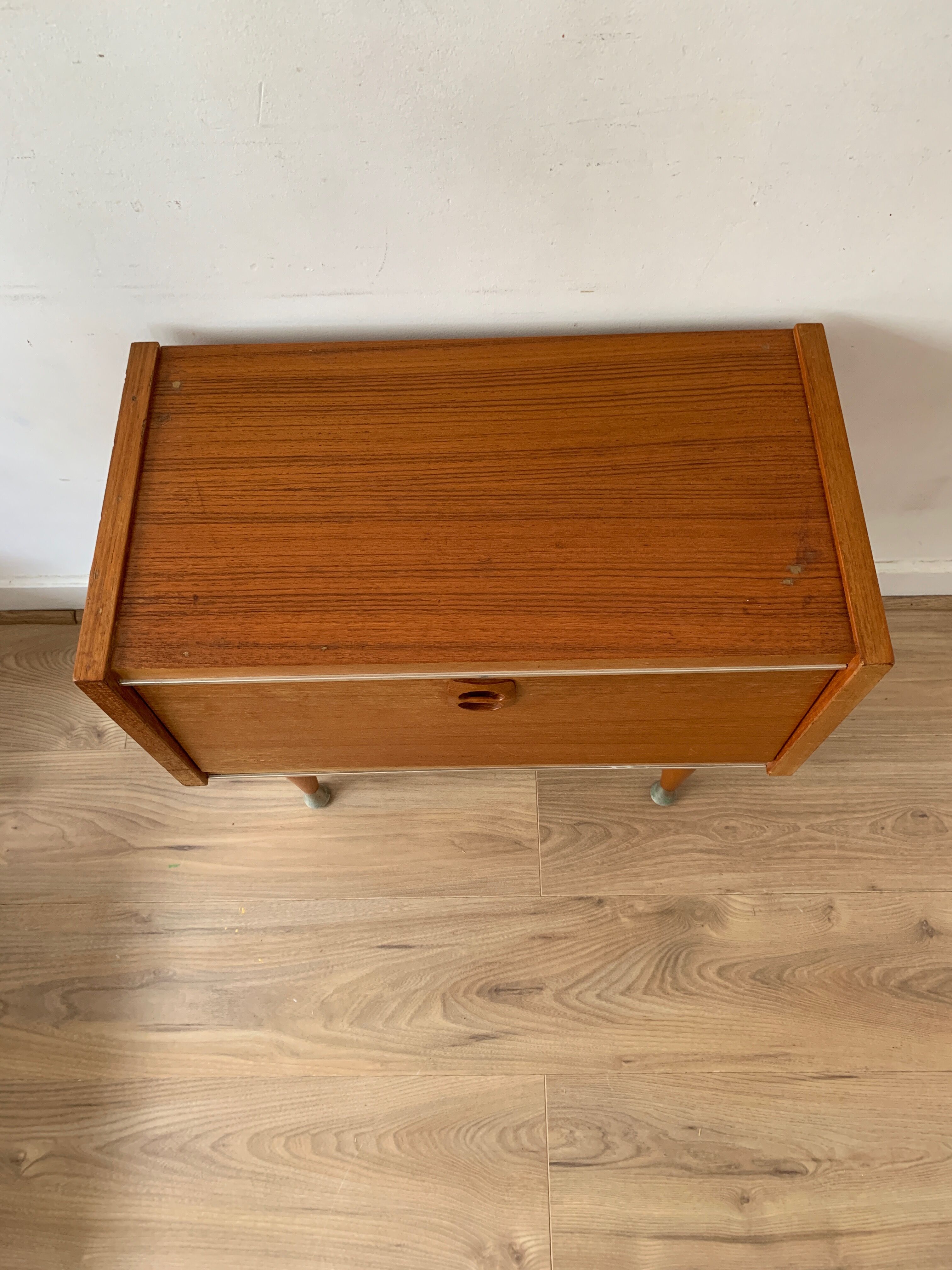 Scandinavian teak nightstand bedside table