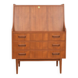Mid-Century Danish Teak Secretary by Gunnar Nielsen for Tibergaard, 1960s.
