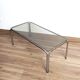 Vintage chrome and smoked glass coffee table