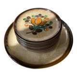 Set of 12 plates from the Boch La Louvière Corfu vintage collection