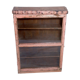 Shelf - Burmese teak wall display case with its beautiful pink patina