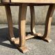 Table à manger, années 30 / 40, Art Déco, à allonges, bois massif, extensible, pieds lyre, pattes de