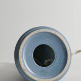 Dusty Blue Ceramic Table Lamp by Rörstrand, Sweden 1980s