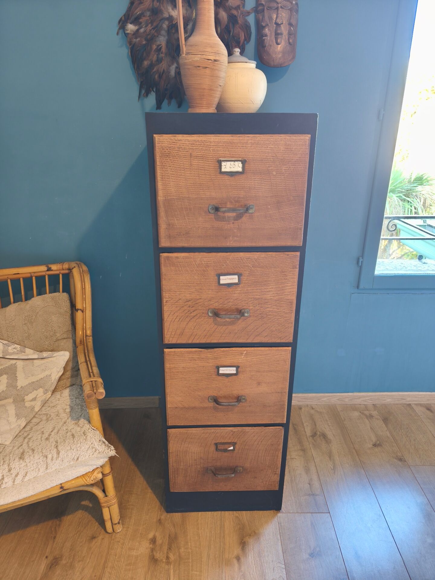 Old filing cabinet in chebev.