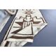 Vintage Turkish Oushak handmade wool cotton white runner rug 100x350