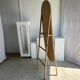 Floor mirror in bamboo and rattan H:1m80