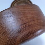 four vintage solid wood bowls