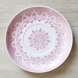 Sarreguemines earthenware plate, "Wagram" motif