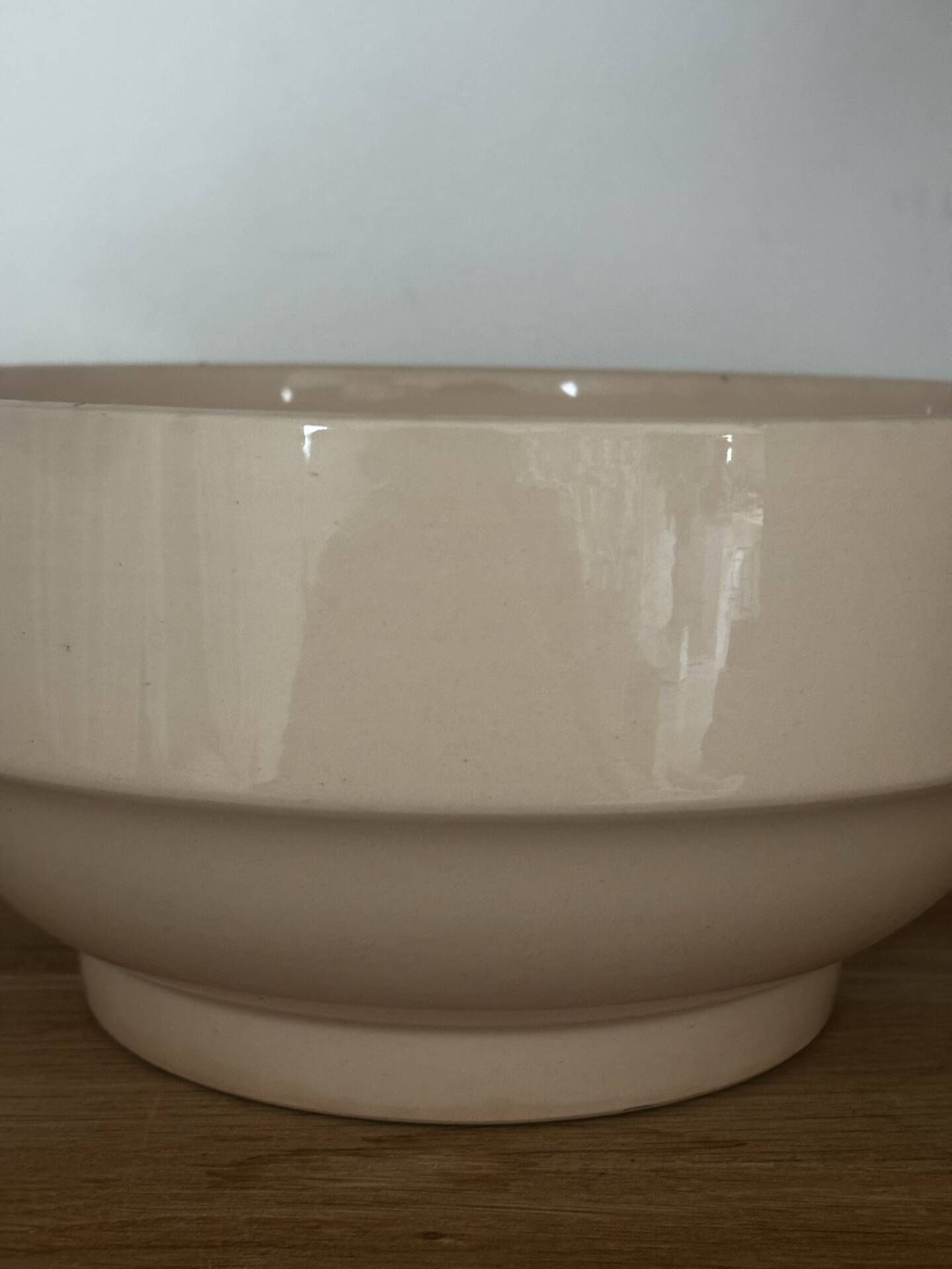 Old pink porcelain soup tureen Digoin