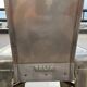 Set of 3 Tolix bar stools in raw (grey) varnished steel