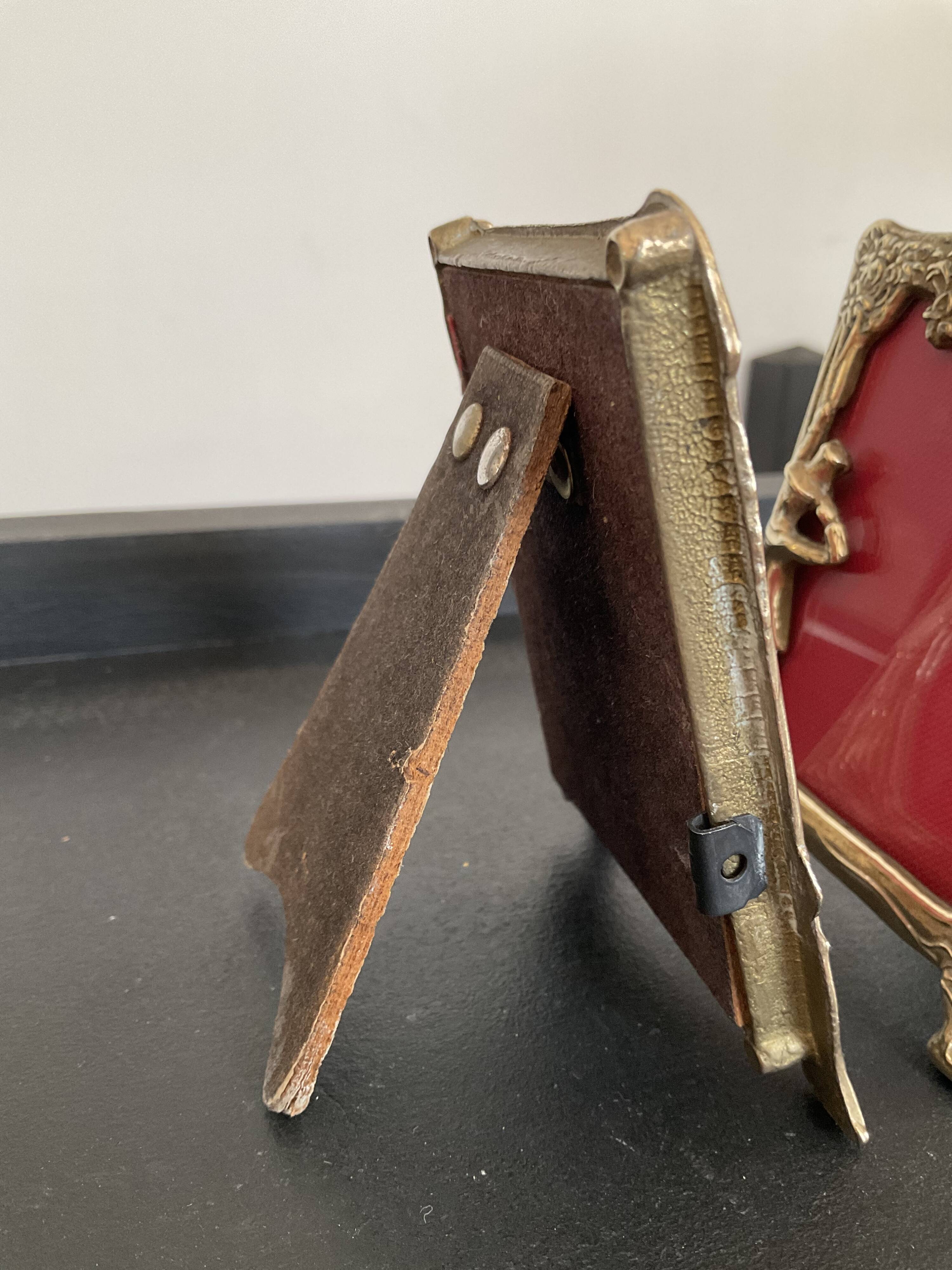 Duo of bronze art deco frames