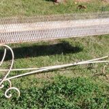 Old large iron planter