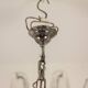 Murano glass chandelier in white and translucent glass. Contemporary