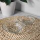 Shell-shaped glass bowls
