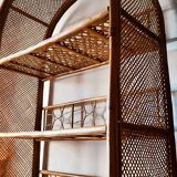 Rattan bookcase