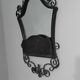 Vintage wrought iron entrance wall mirror