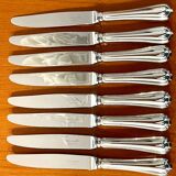 Christofle spatours 8 dessert knives 19.5 cm very good condition