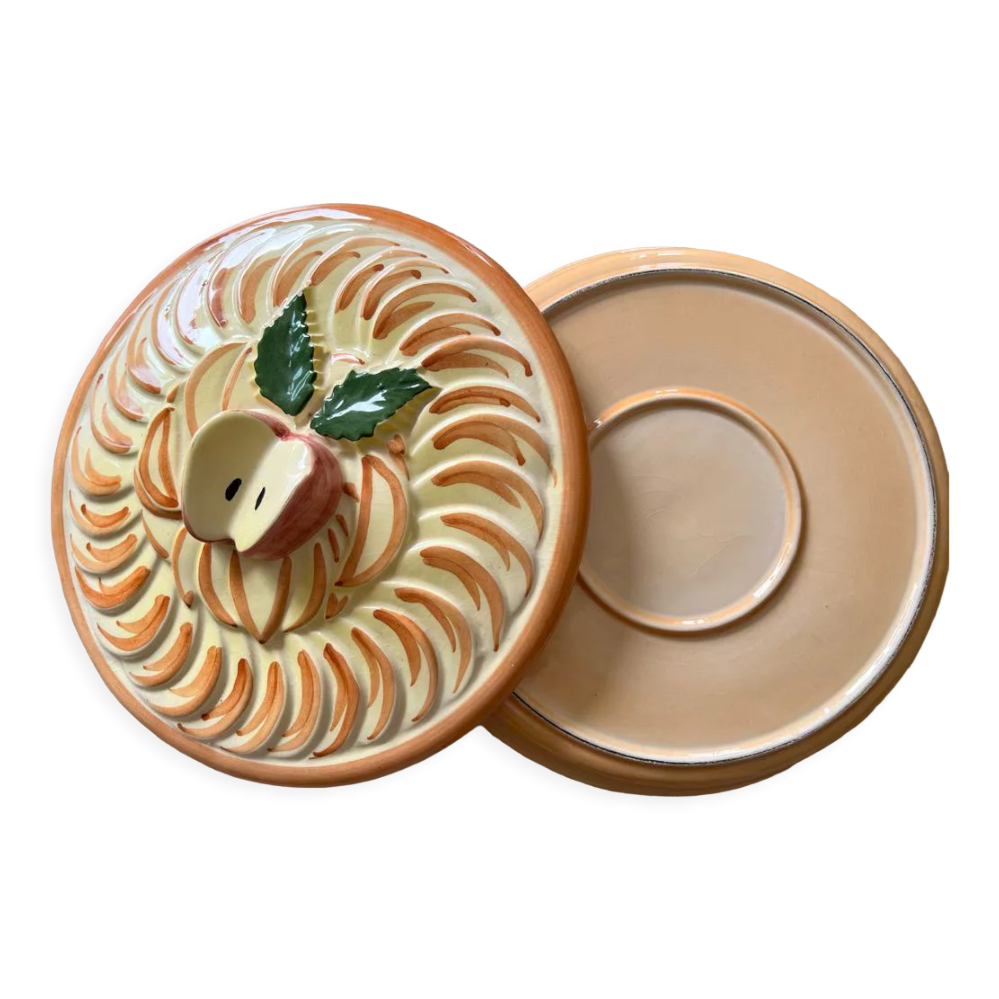 Cake Mold / Presentation Dish Apple Pie - Ceramic