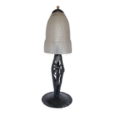 Art Deco glass lamp by MULLER Frères