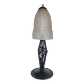 Lampe Art Deco verrerie de MULLER Frères