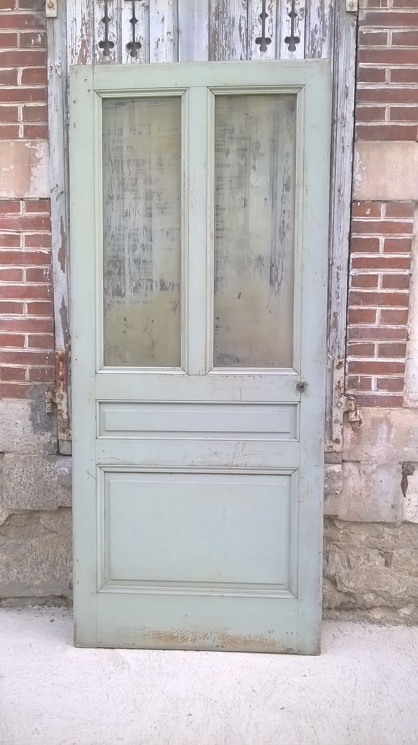 Old glass interior door mint