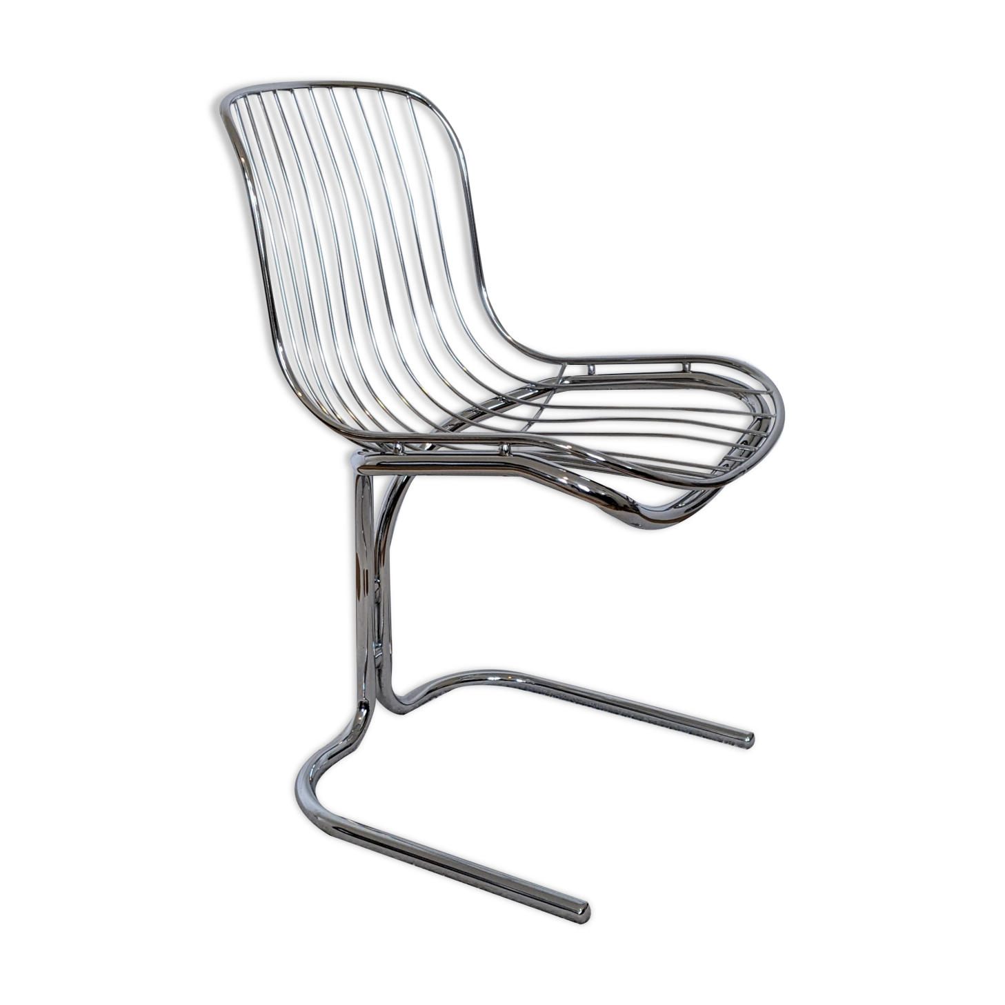 Rima Radiofreccia chrome chair by Gastone Rinaldi