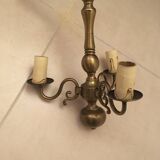 Vintage bronze ceiling chandelier.