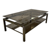 Brass coffee table attributed to Guy Lefevre for Maison Jansen