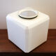 Opaline cube vintage pour plafonnier
