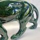 Ancienne statue statue lionne tigre Art Déco 1930 craquelé Saint Clément