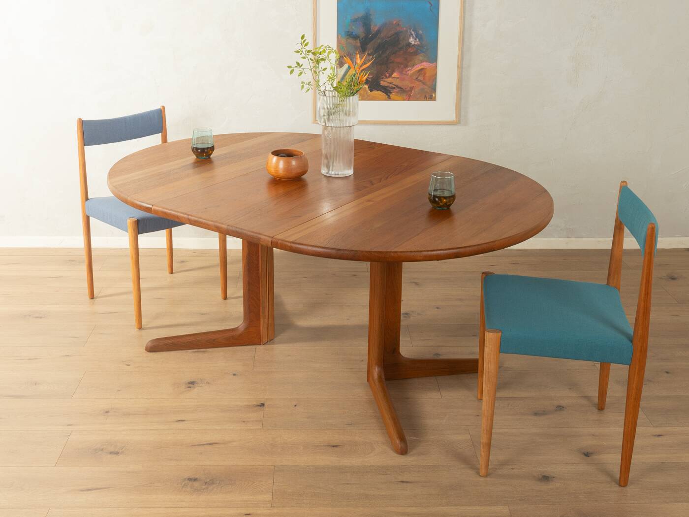 Elegant extendable dining table by CJ Rosengaarden, Denmark, 1960s, teak look
