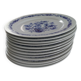 Set of 12 Bavarian porcelain dinner plates - 1960s