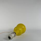 Mid-Century Modern Curvaceous Bright Yellow Glass Table Lamp by Orrefors, 1960s