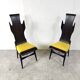 Chaises de salle à manger vintage à haut dossier et flamme par Dante Latorre, 1950