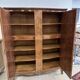 Louis XV style two-door wardrobe in rosewood.