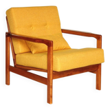 Scandinavian retro yellow armchair by Z.Baczyk 1965