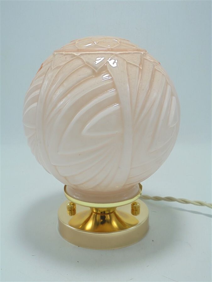 Pink opaline lamp