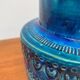 Vase en céramique Rimini bleu par Aldo Londi pour Bitossi, Italie années 1960