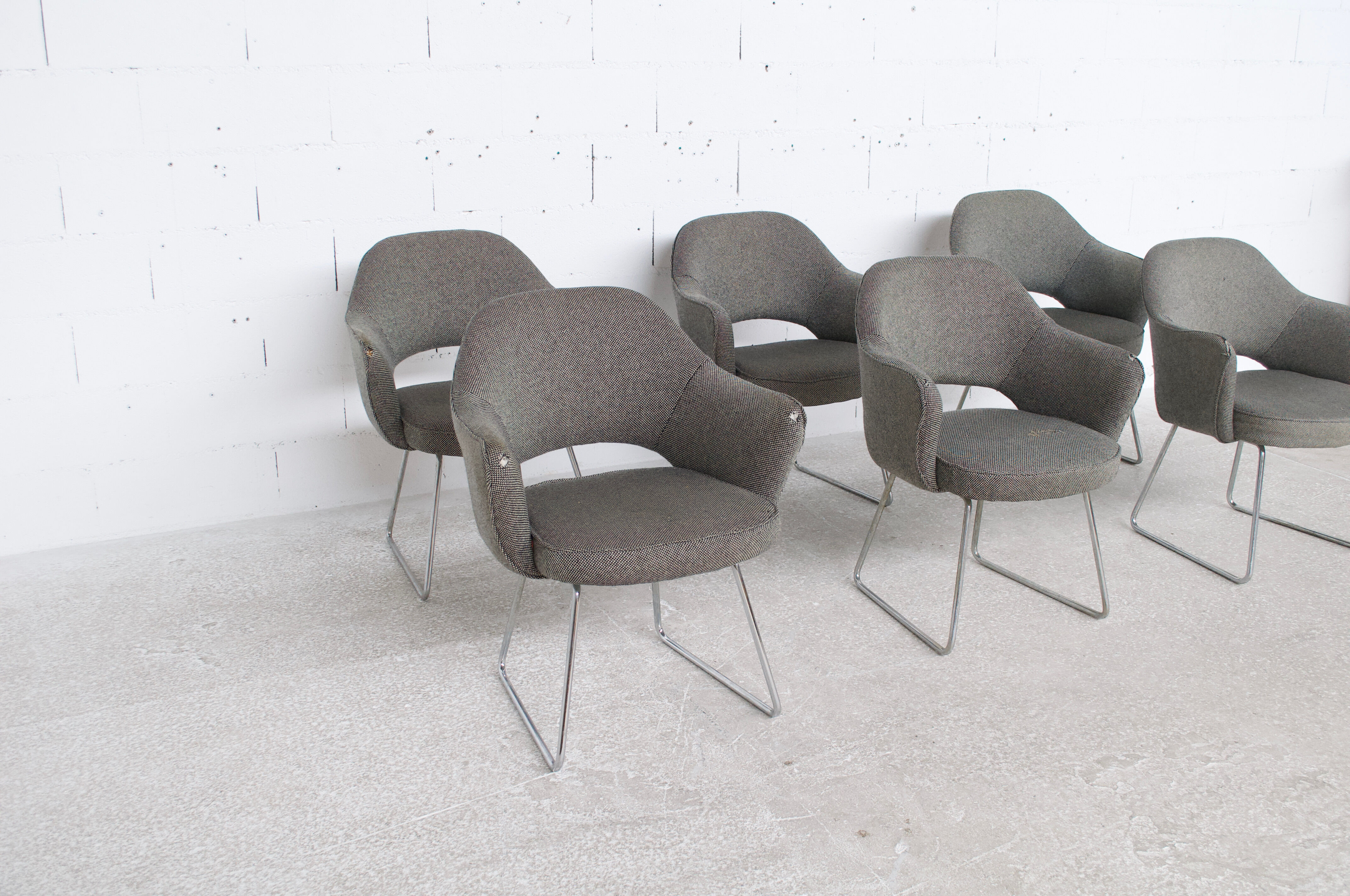 6 armchairs Knoll International 60' years Eero Saarinen