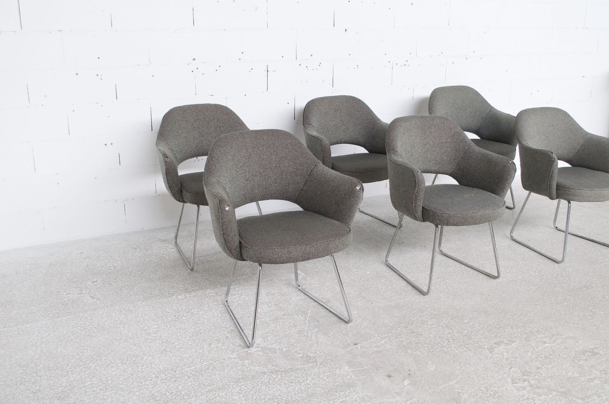 6 armchairs Knoll International 60' years Eero Saarinen