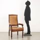 Antique Louis-Philippe armchair in walnut, Italy, 19th century