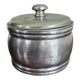 Antique round tin candy box