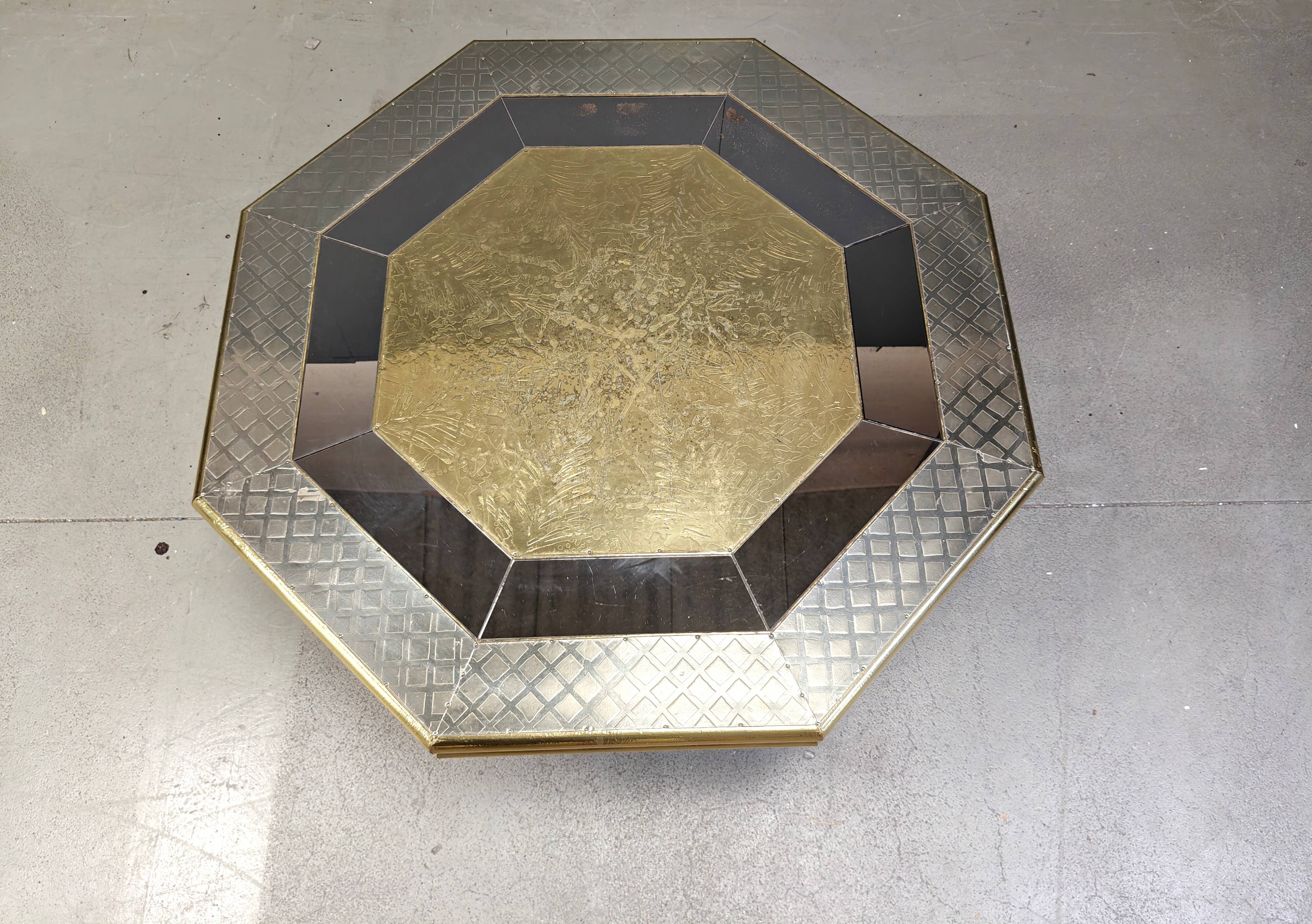 Vintage coffee table by Rodolfo Dubarry, 1970s