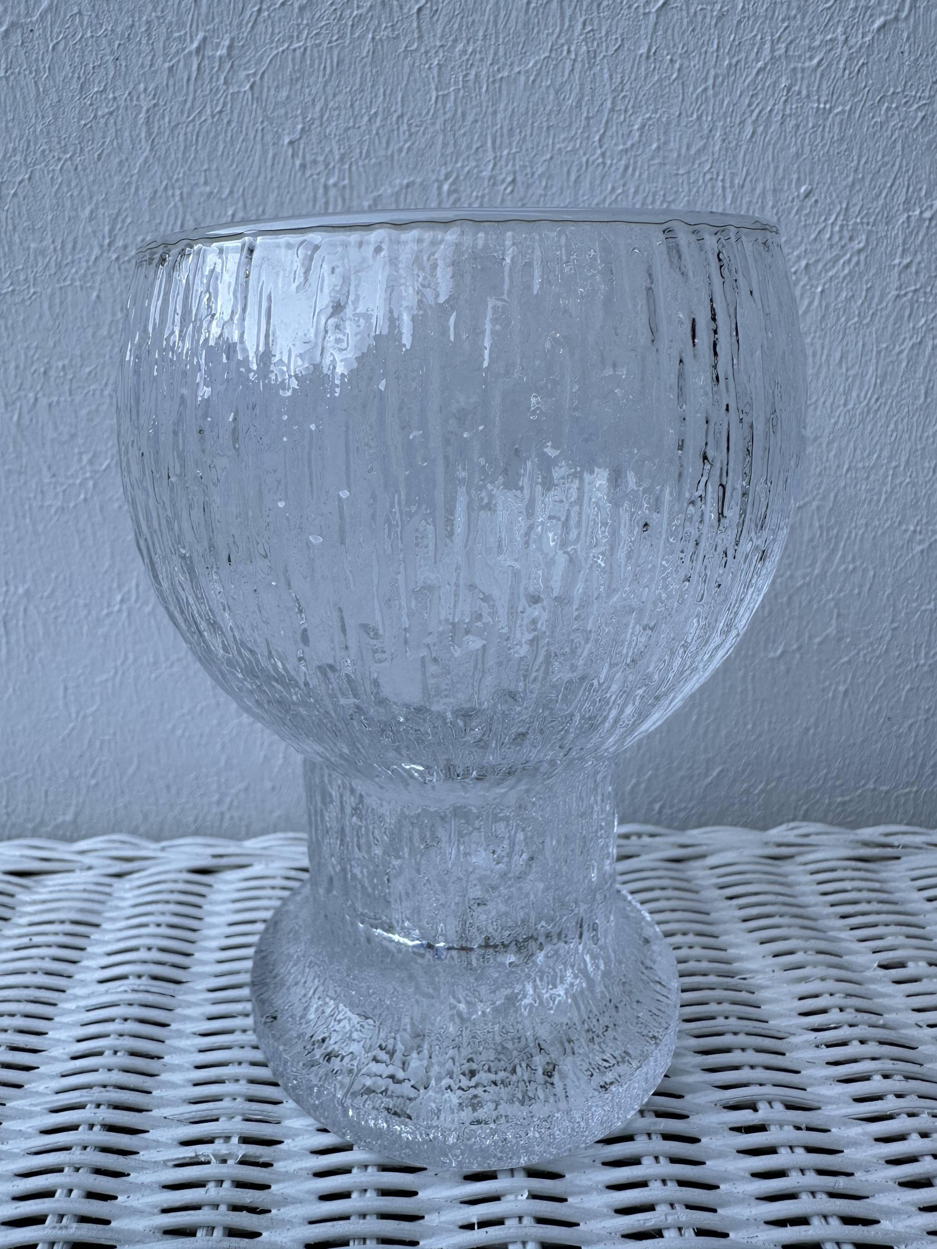 6 Finnish crystal glasses Timo Sarpaneva Kekkerit Ölkky Littala