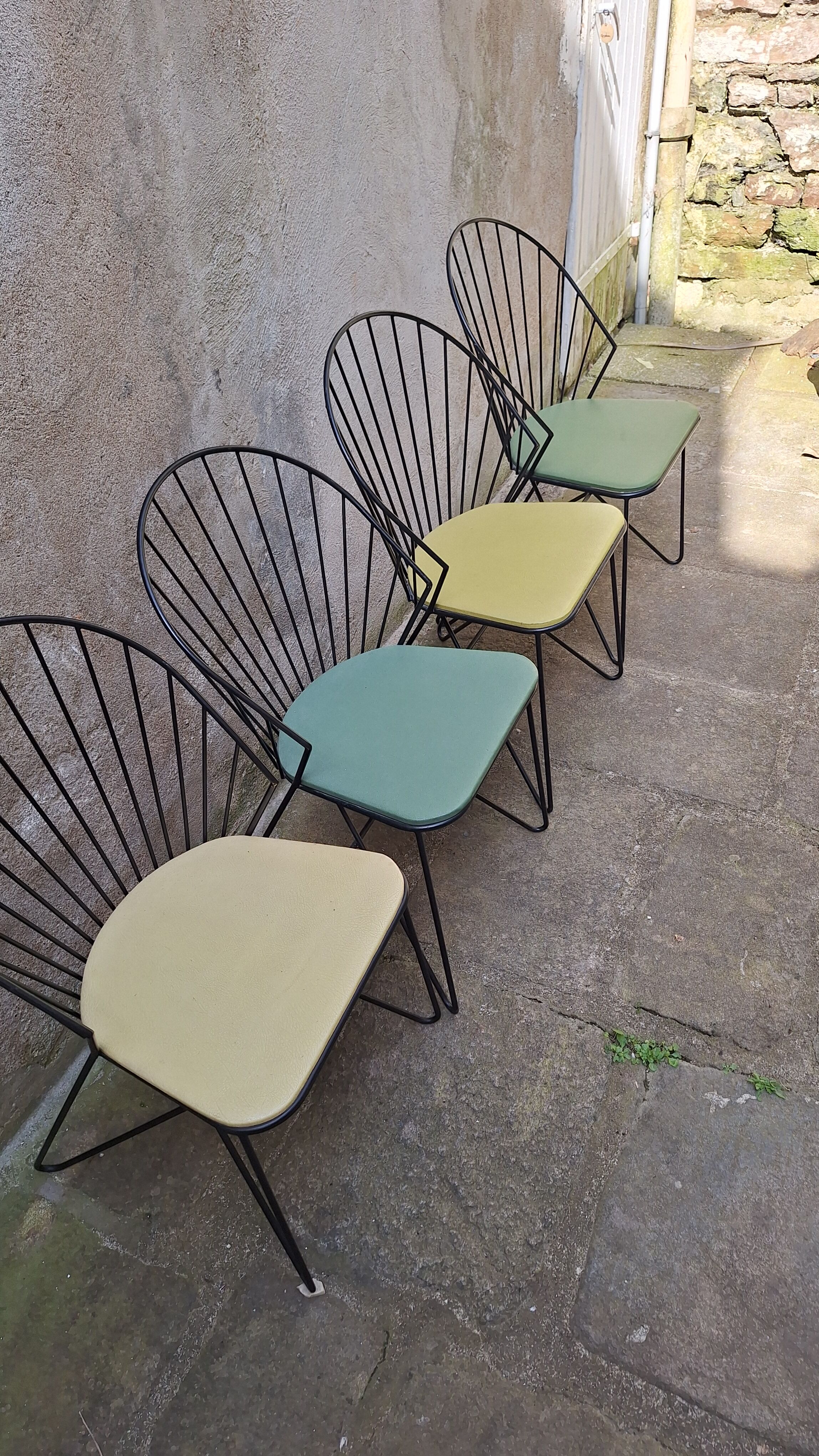 Set of 4 chairs by J.O. Waldar & V. Möldhammer for Sonett Karl Fostel