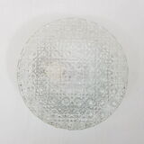 Round ceiling in cast glass vintage