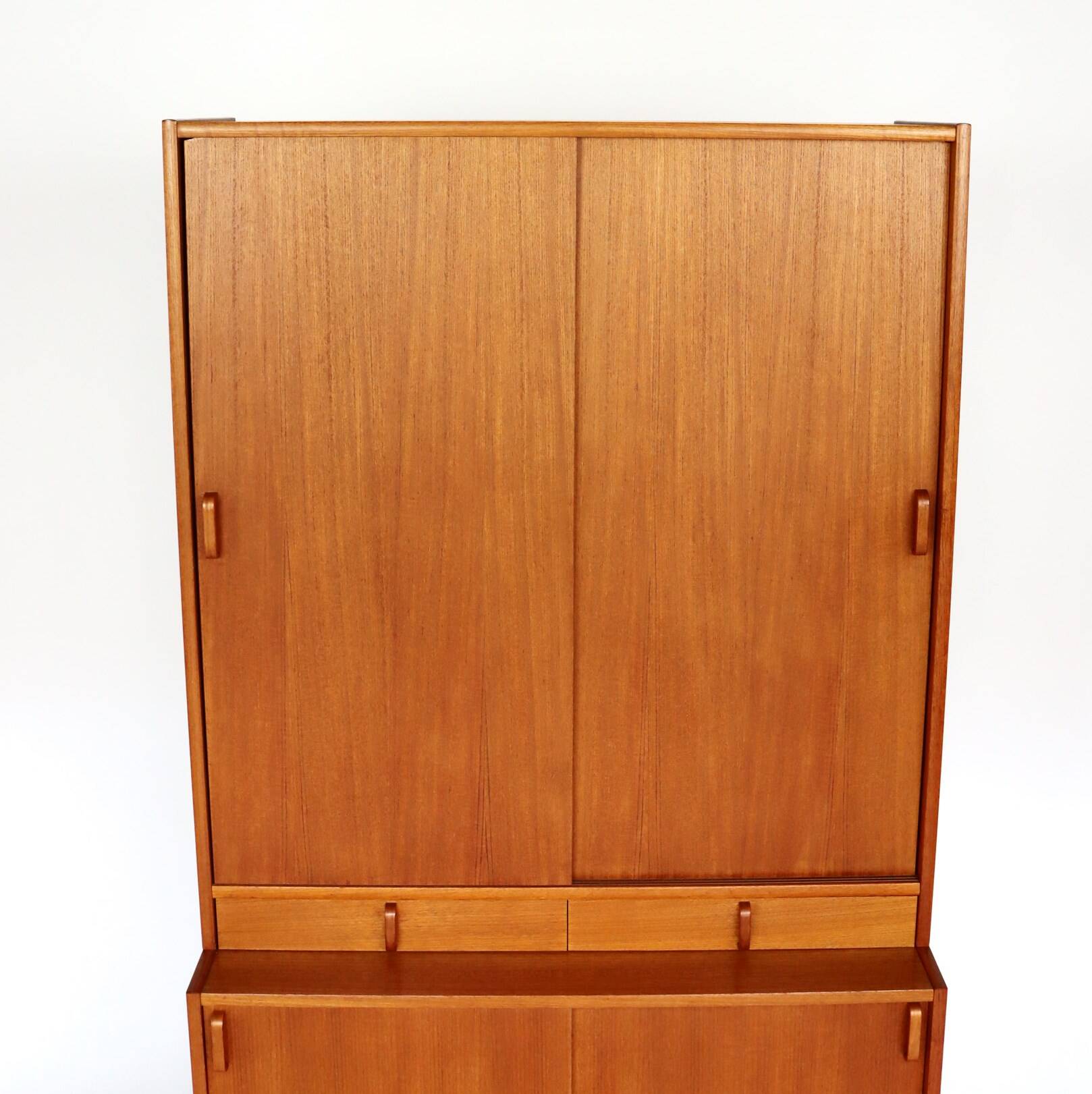 Pair of Scandinavian teak bookcases from the 60s