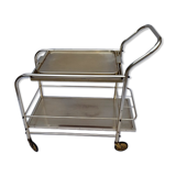 Chrome metal rolling bar 1970